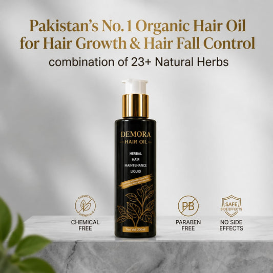 Demora Hair Oil Pakistan No 1 organic paraben free hair fall control oil